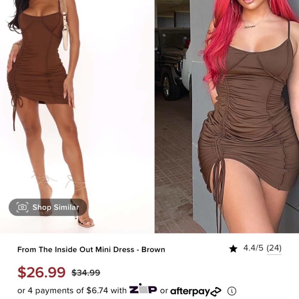 Fashion nova from the inside out mini dress